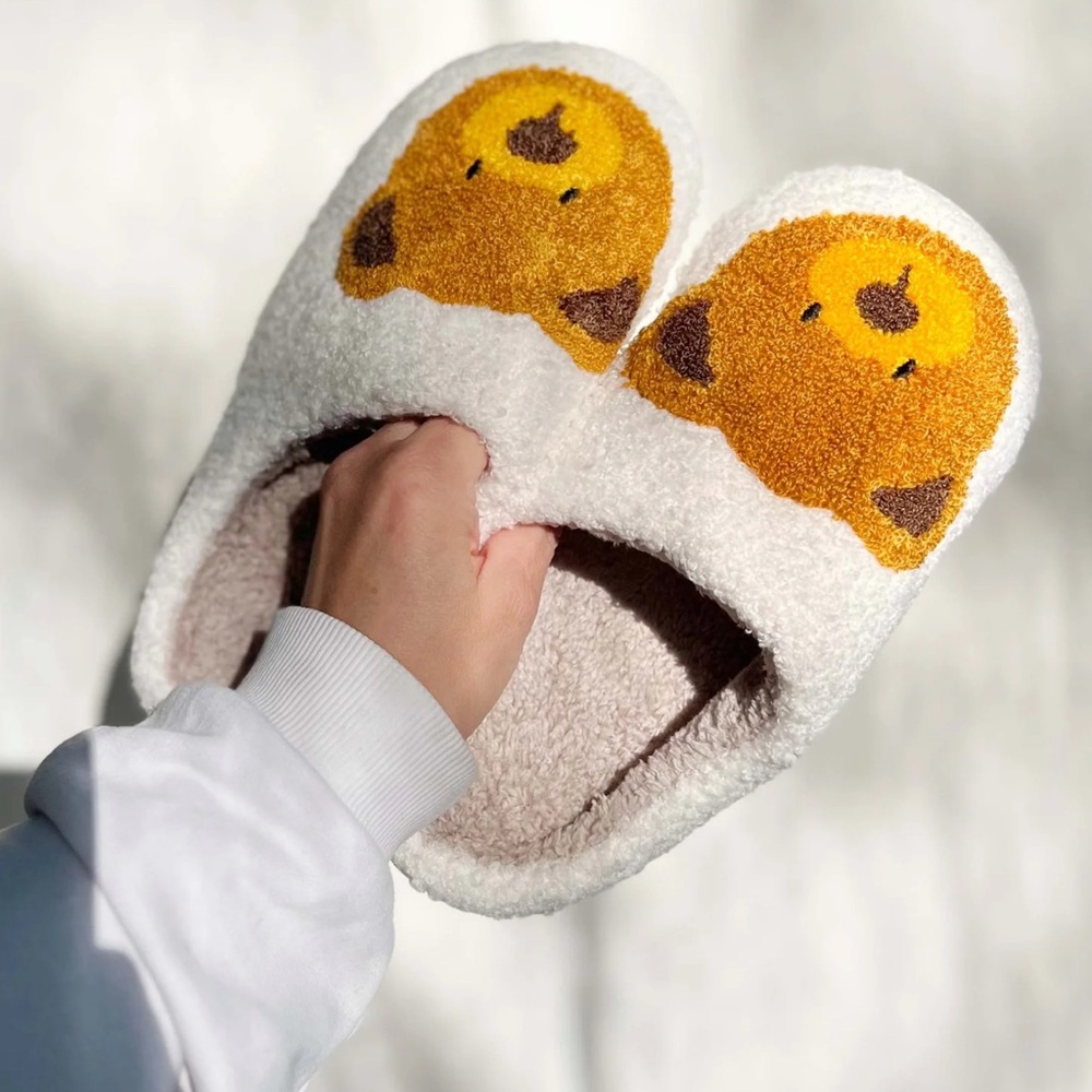 Teddy Bear Slippers - New size 7, 8, 9
